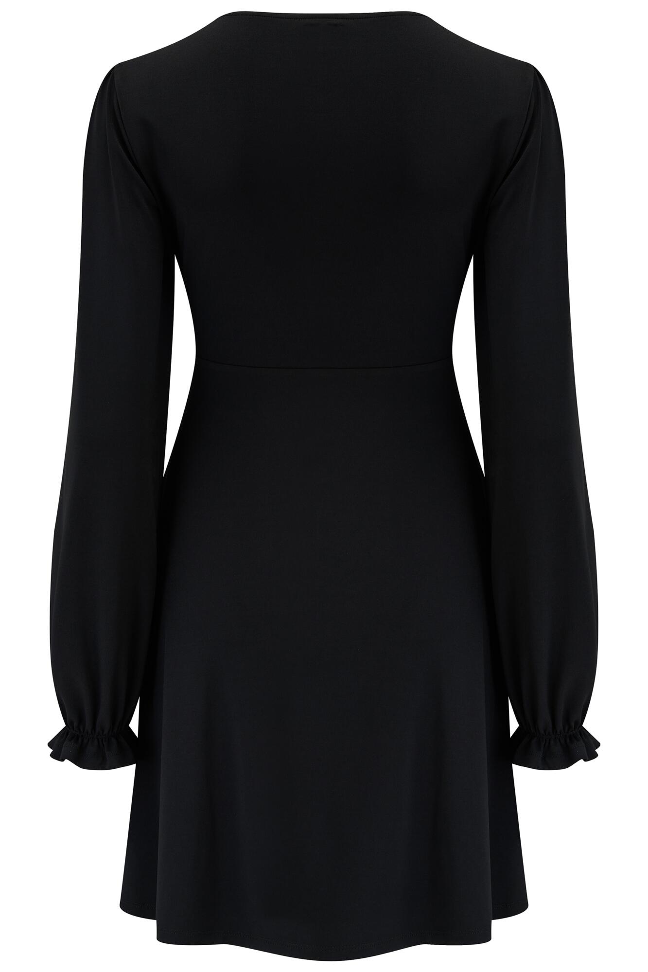 Black long sleeve tea dress best sale