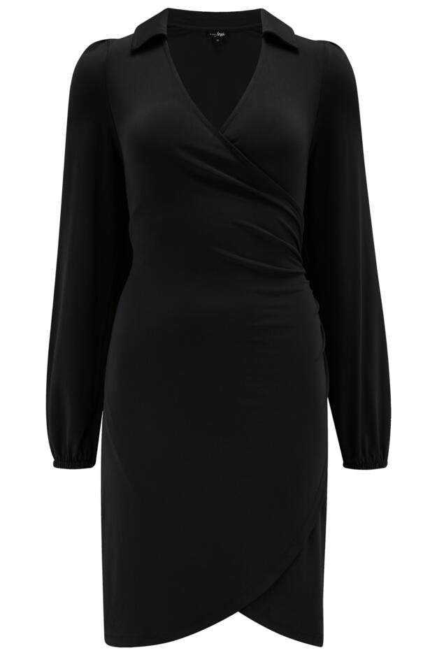 Brianna Slinky Jersey Bodycon Mini Dress | Black | Pour Moi
