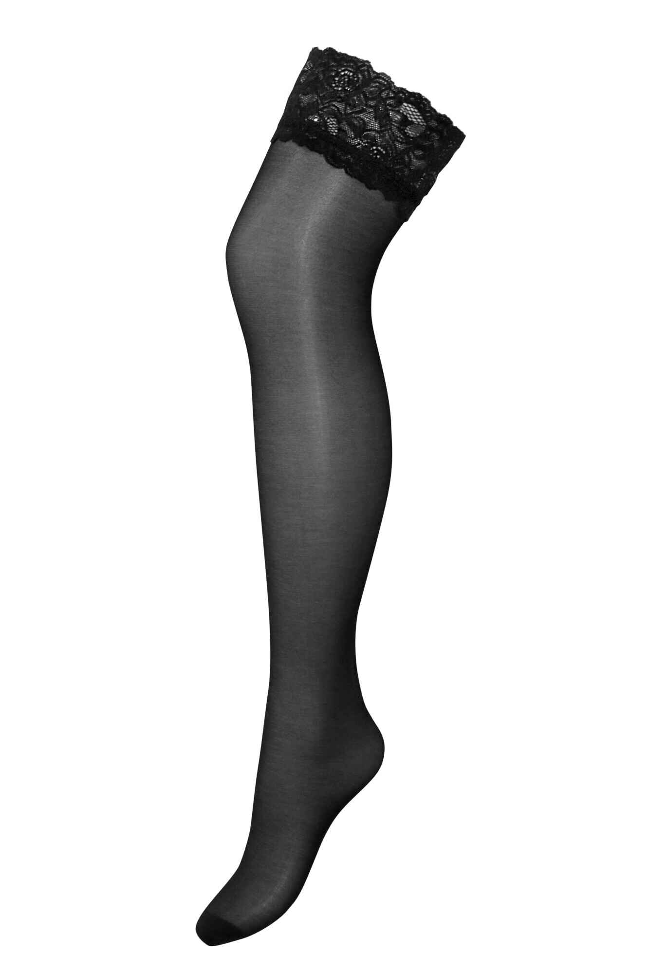 Sexy Black Velvet Full Sheer Body Socks For Upper Body Sexy