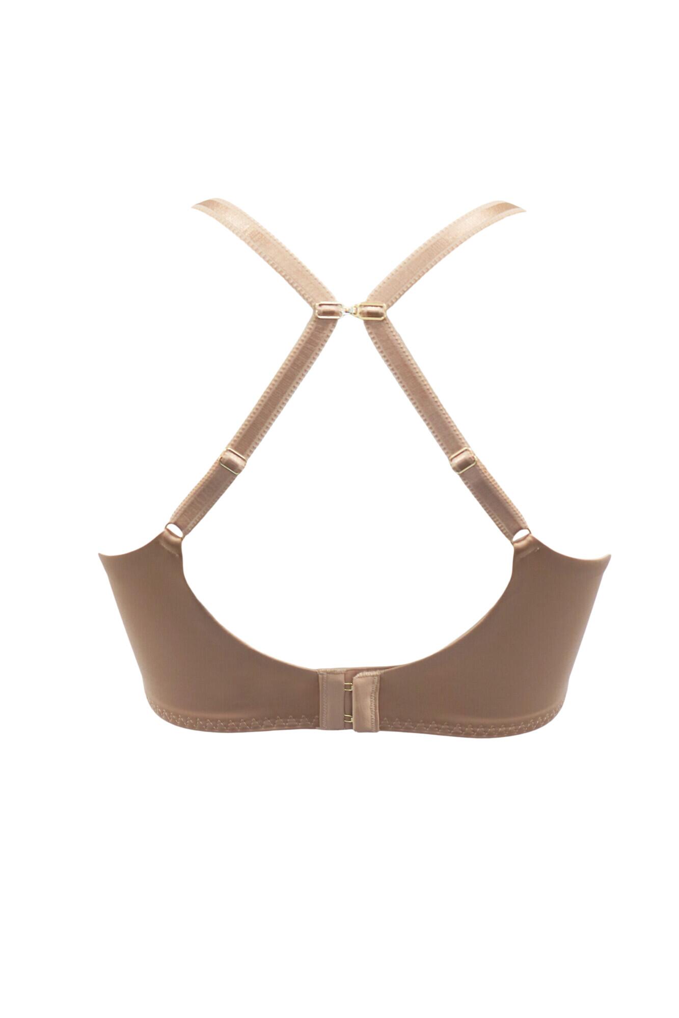 Effortless Super Soft Spacer T Shirt Bra in Toffee Pour Moi