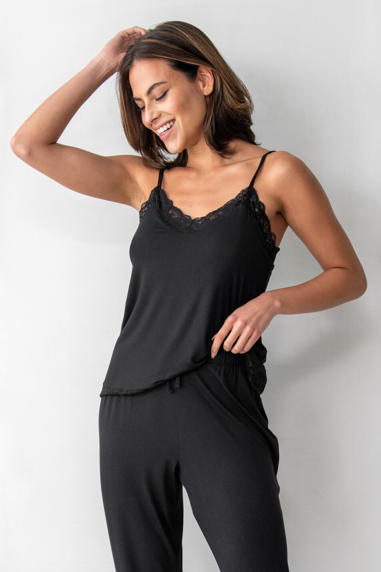 Sofa Loves Lace Hidden Support Cami In Black | Pour Moi