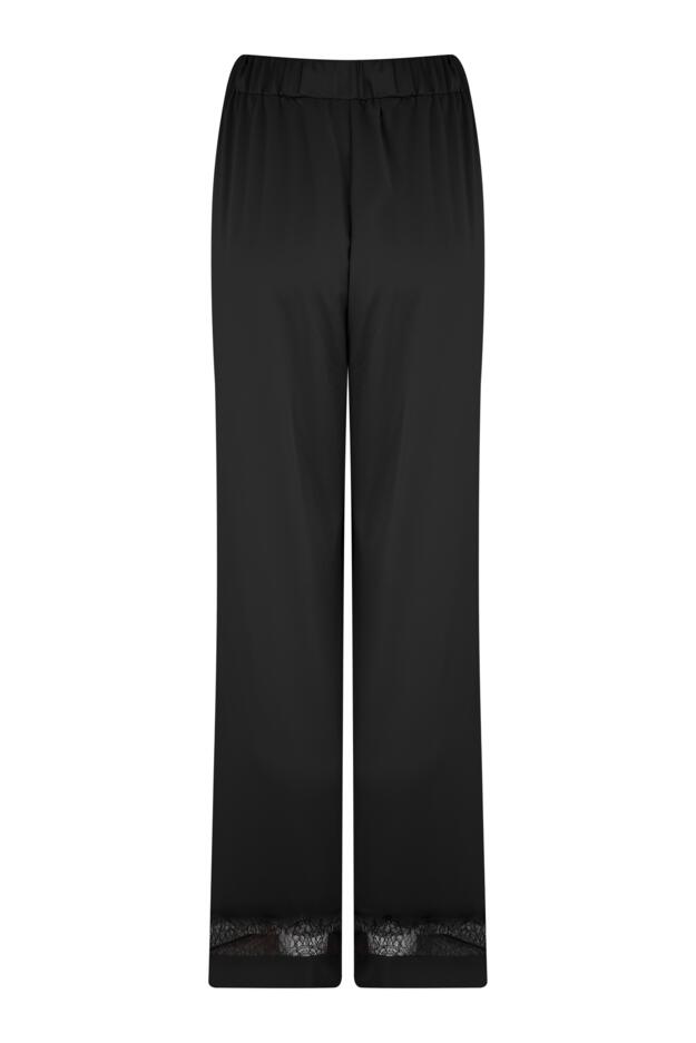 Dusk Satin and Lace Revere Collar Pyjama Set