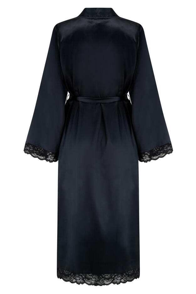 Dusk Satin Kimono Sleeve Midi Gown