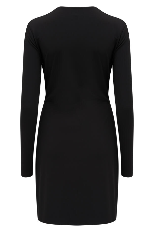 Bryony Fuller Bust Slinky Stretch Jersey Wrap Short Dress
