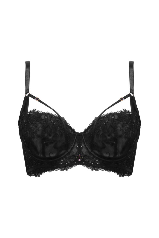 Intense Sequin Non-Padded Underwired Balcony Bra B-G
