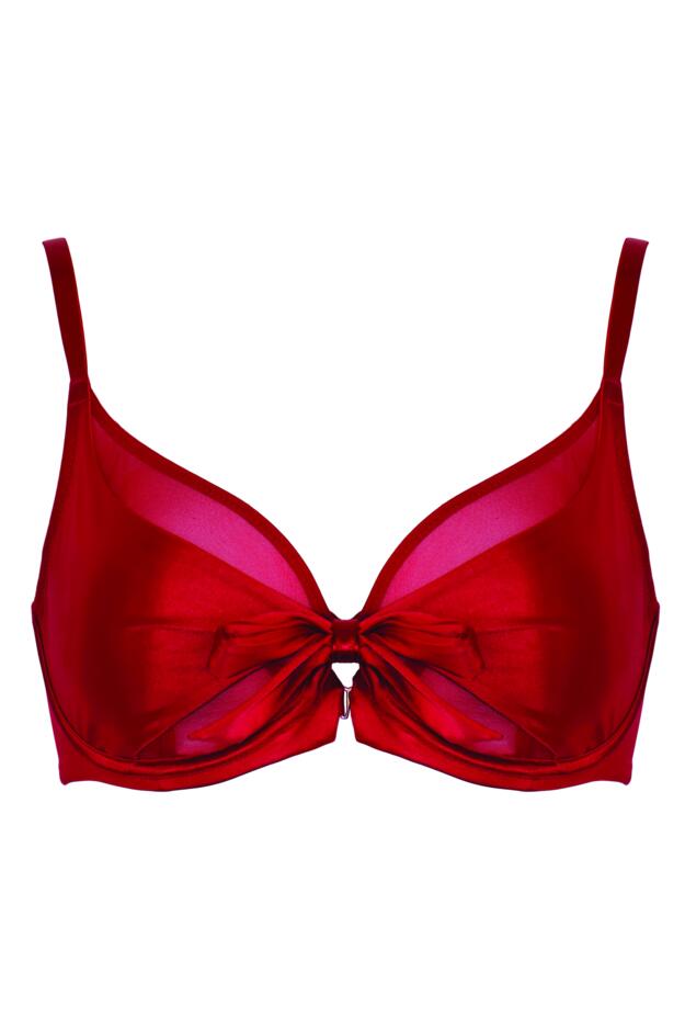 All Yours Satin and Mesh Front Fastening Bra B-G
