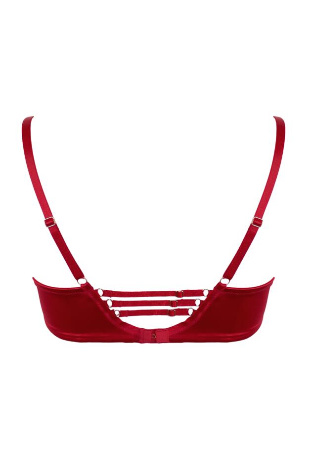 All Yours Satin and Mesh Front Fastening Bra B-G