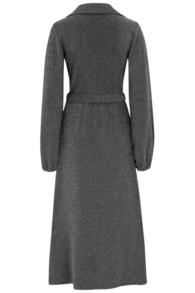 Emily Sparkle V-Neck Tie Waist Midi Dress