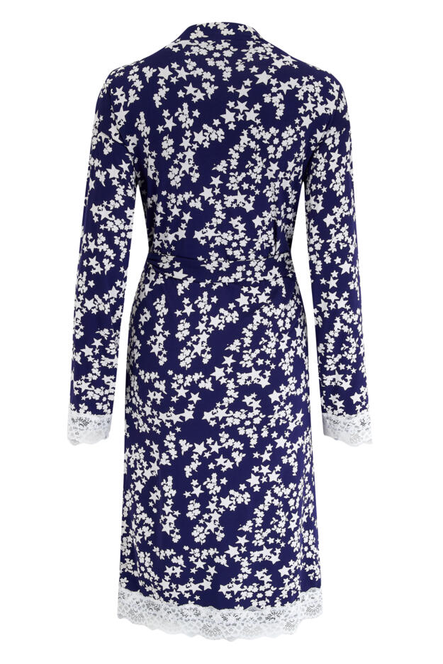 Sofa Loves Lace Jersey Wrap Dressing Gown