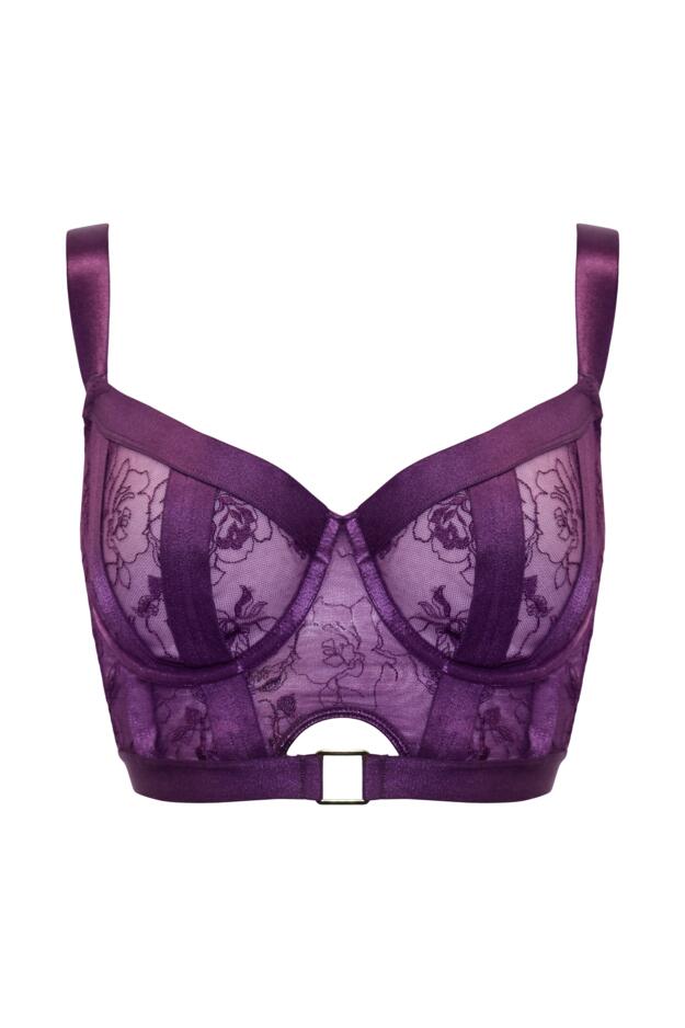 India Embroidery Underwired Bustier B-H