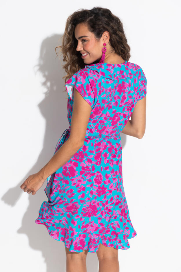 Penny Frill Wrap Beach Dress