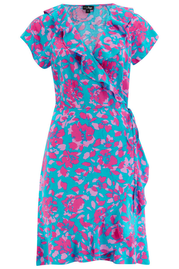 LENZING™ ECOVERO™ Viscose Frill Wrap Beach Dress 