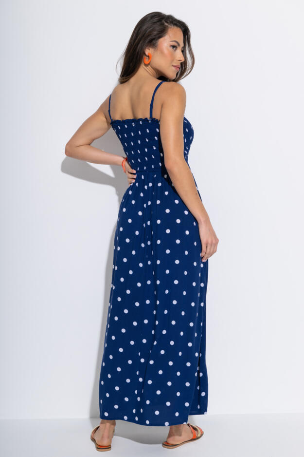 Emma Strapless Shirred Bodice Maxi Beach Dress