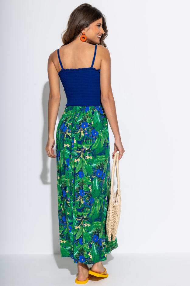 Emma Strapless Shirred Bodice Maxi Beach Dress