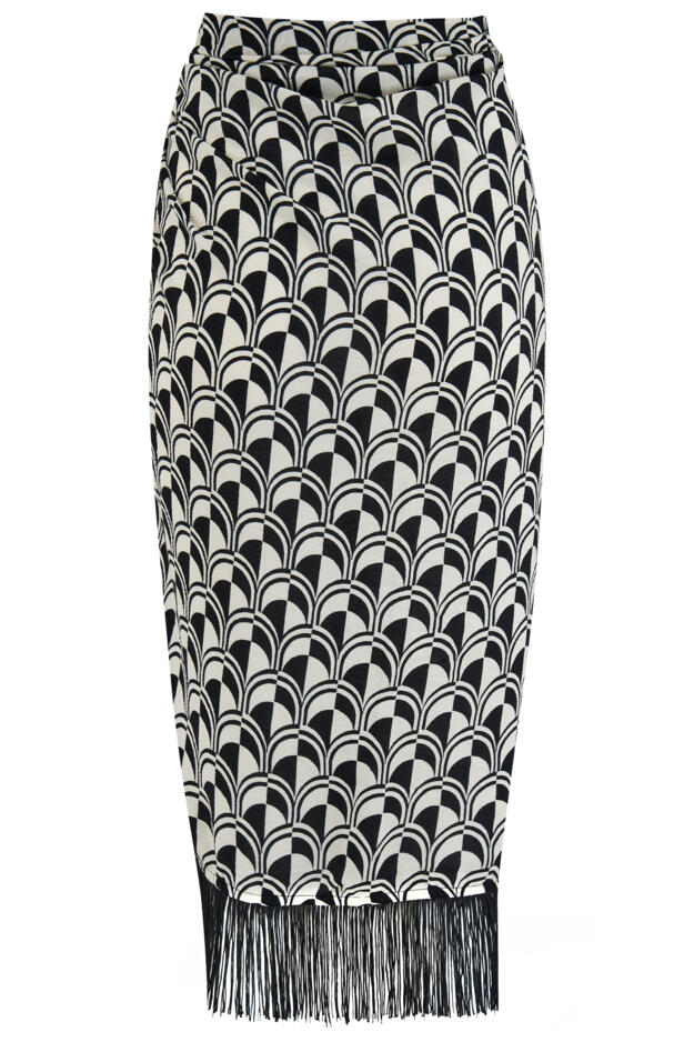 Fringe Trim Crinkle Woven Multiway Sarong