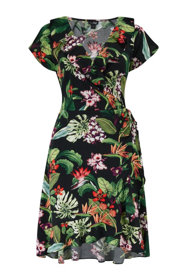 Penny Frill Wrap Beach Dress