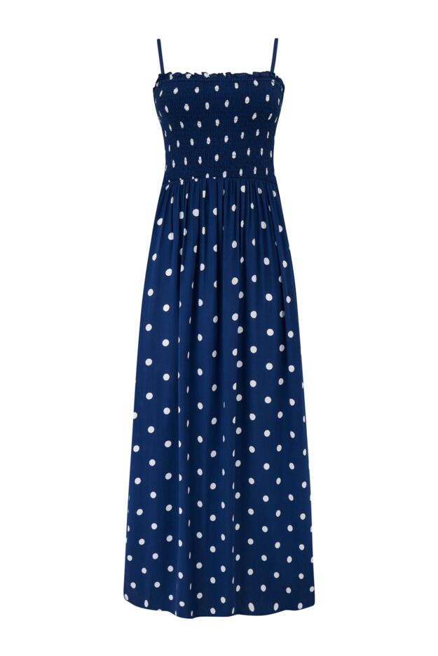 Emma Strapless Shirred Bodice Maxi Beach Dress
