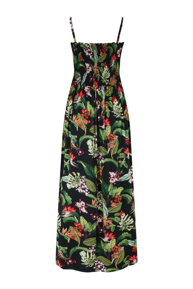 Emma Strapless Shirred Bodice Maxi Beach Dress