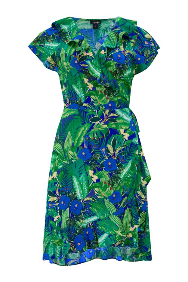 LENZING™ ECOVERO™ Viscose Frill Wrap Beach Dress 