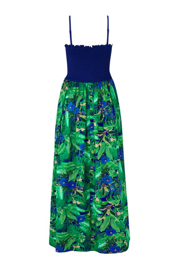 Emma Strapless Shirred Bodice Maxi Beach Dress