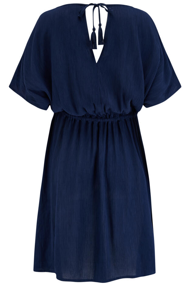 Crinkle Embroidered Beach Kaftan