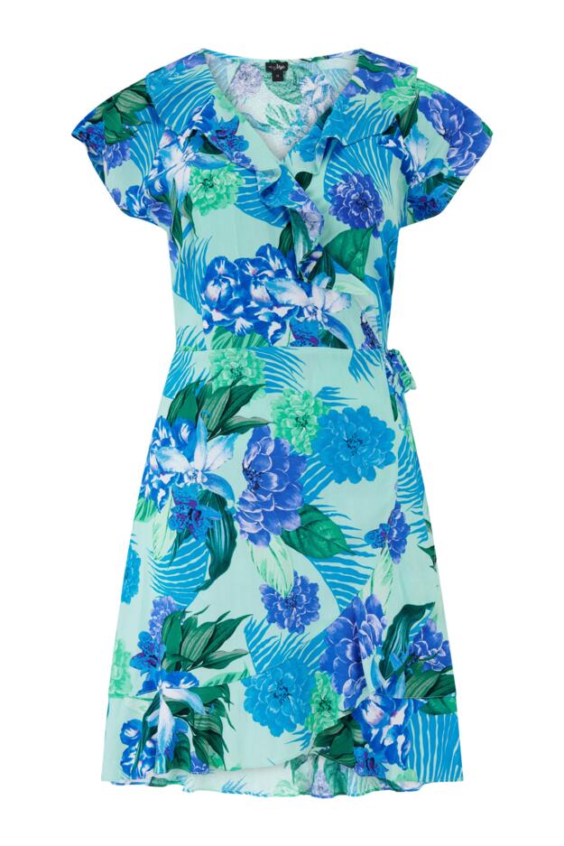 Frill Wrap Beach Dress 