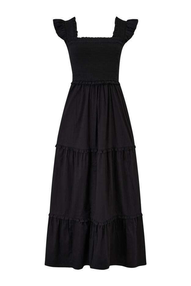 Lucy Cotton Poplin Tiered Midaxi Dress