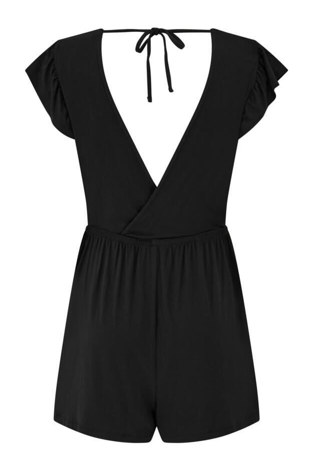 Jersey Frill Beach Playsuit