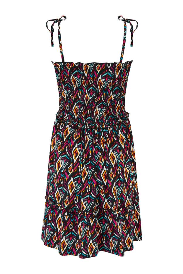 Mia Strapless Shirred Bodice Frill Beach Dress