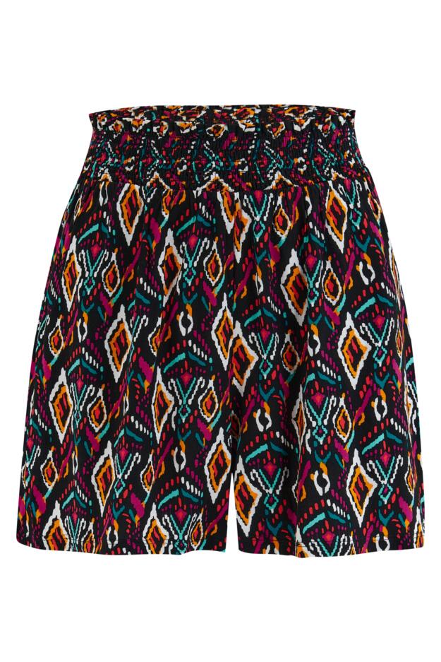 Shirred Waist Woven Beach Short