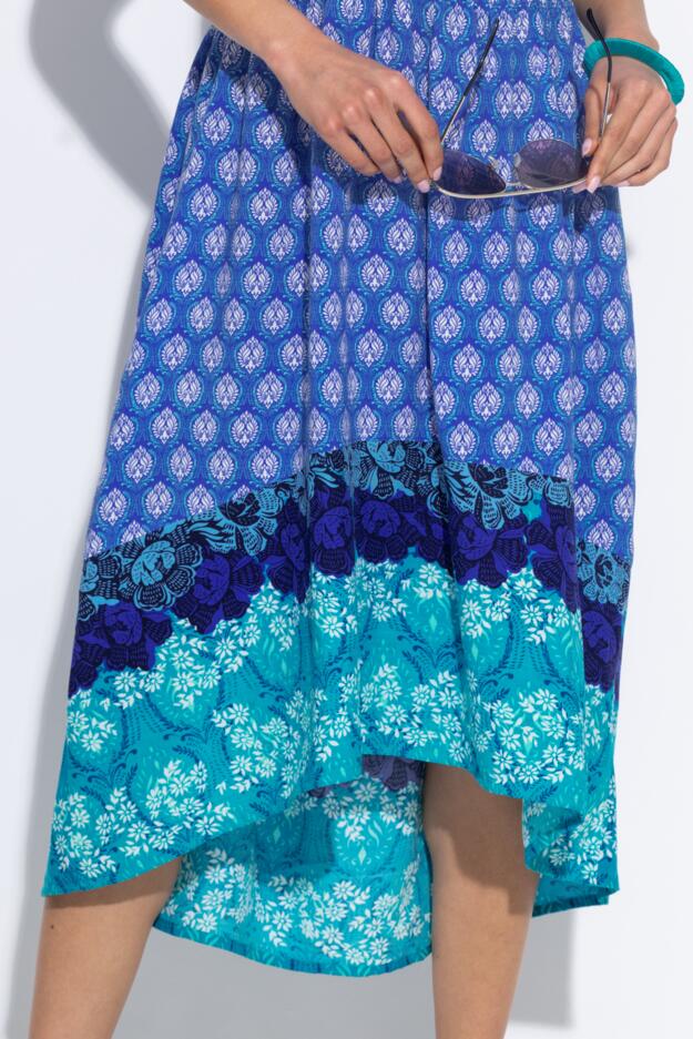 Midaxi Print Beach Summer Dress
