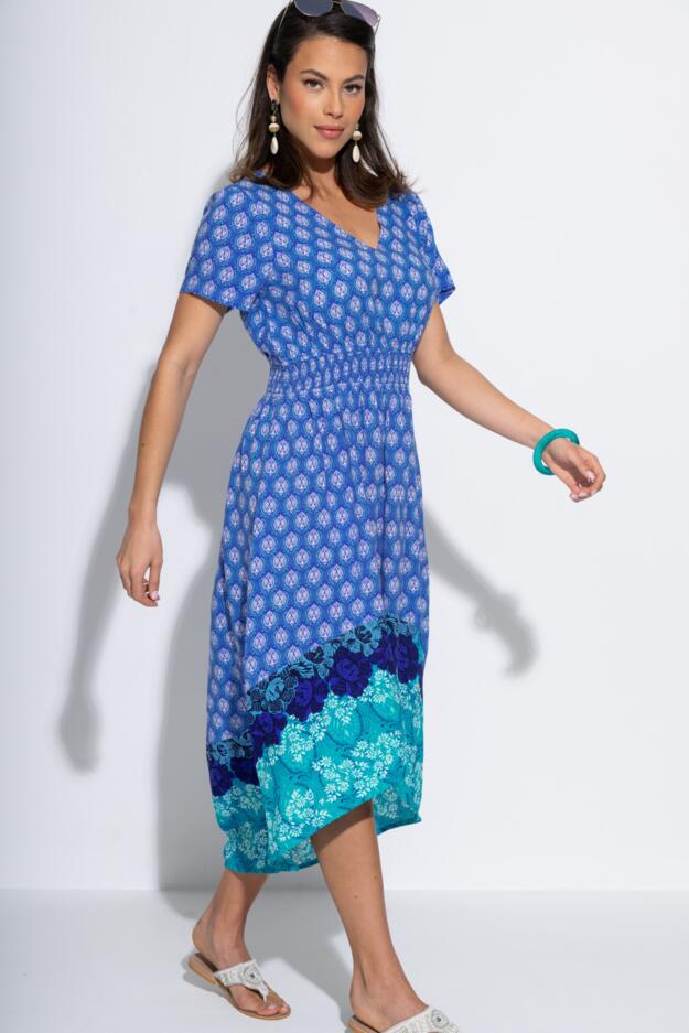Midaxi Print Beach Summer Dress