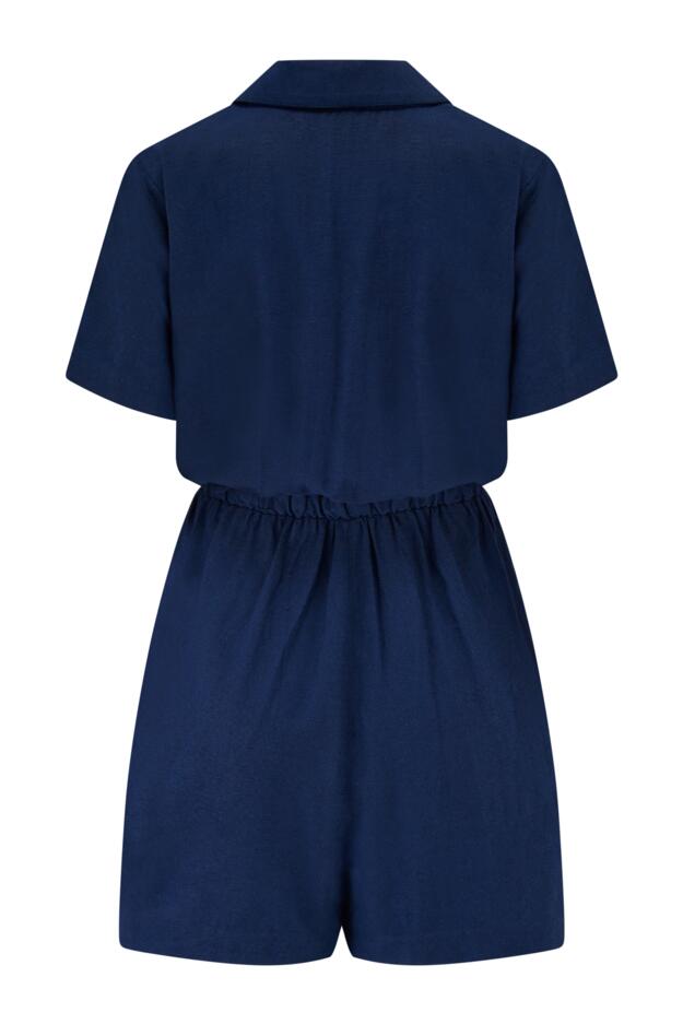 Paige Textured Woven Utility Playsuit