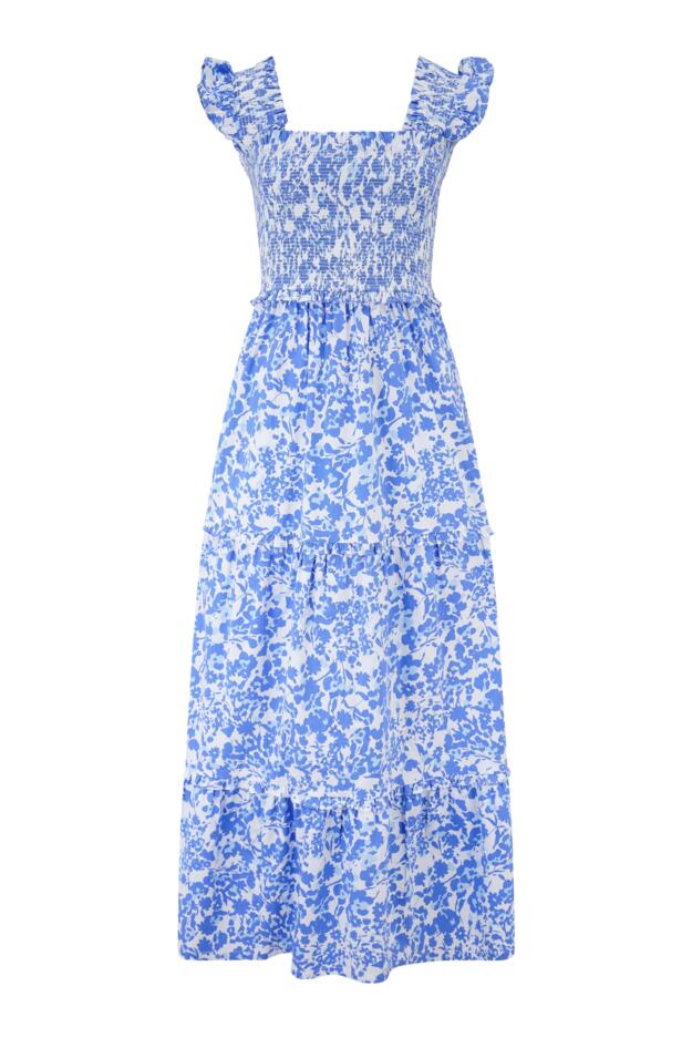 Lucy Cotton Poplin Tiered Midaxi Dress