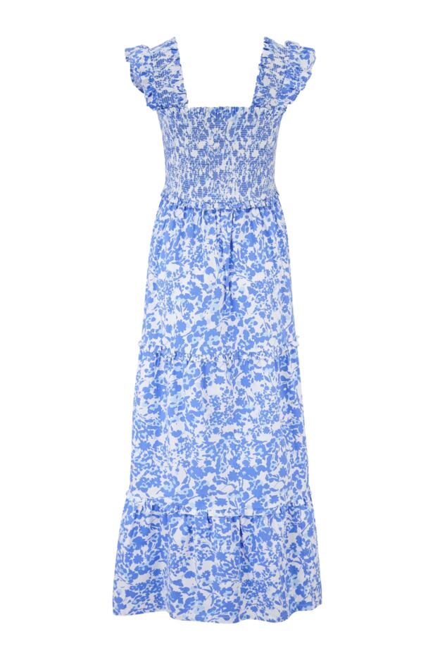 Lucy Cotton Poplin Tiered Midaxi Dress