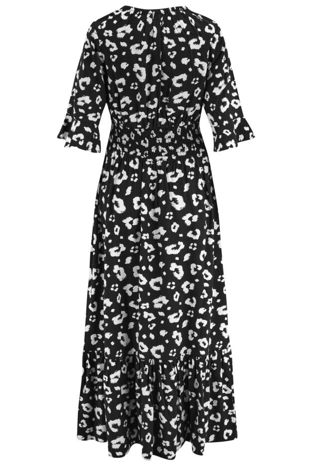 Carmen Fuller Bust Elasticated Neckline Woven Midaxi Dress