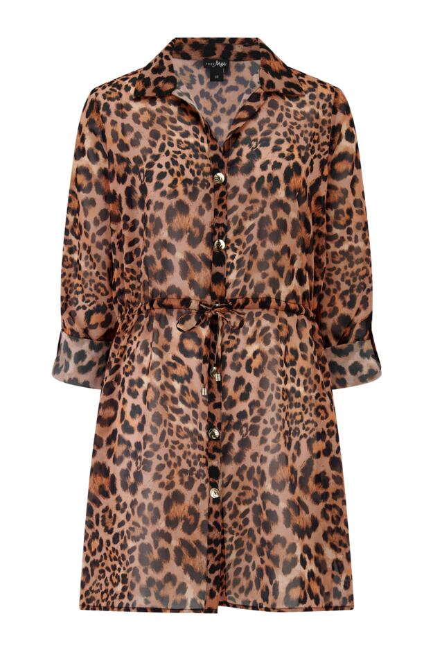 Chiffon Button Through Beach Shirt