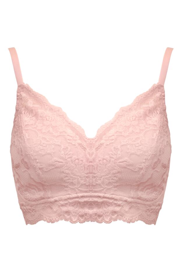 Love To Lounge Lace and Modal Rib Non-Wired Bra B-G