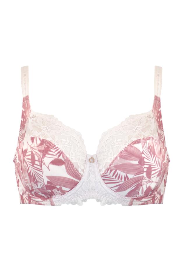 Bliss Printed Mesh Non-Padded Side Support Bra D-J