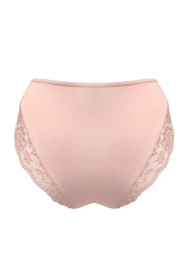 Love To Lounge Lace and Modal Rib Midi Brief