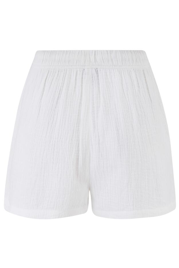 Woven Double Cloth Revere Collar Shirt and Short Pyjama Set