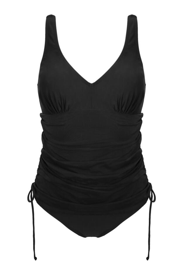 Dubai Mesh Adjustable Tummy Control Skirted Swimsuit