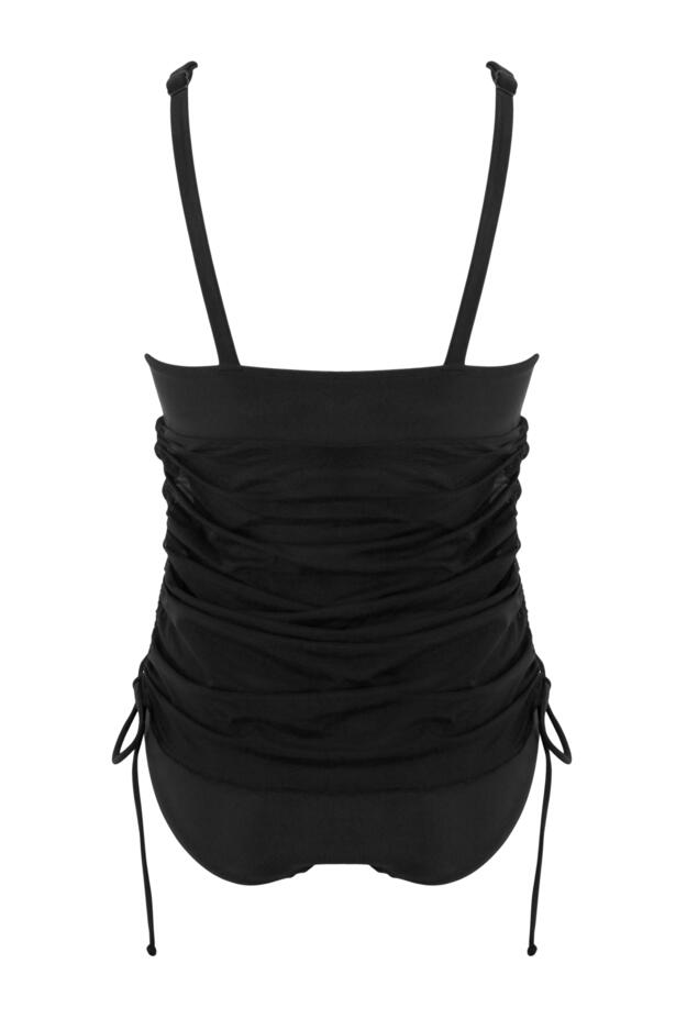 Dubai Mesh Adjustable Tummy Control Skirted Swimsuit
