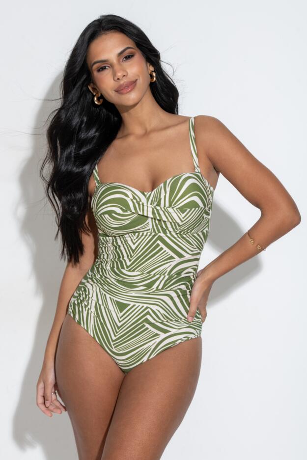 Santa Monica Strapless Tummy Control Swimsuit