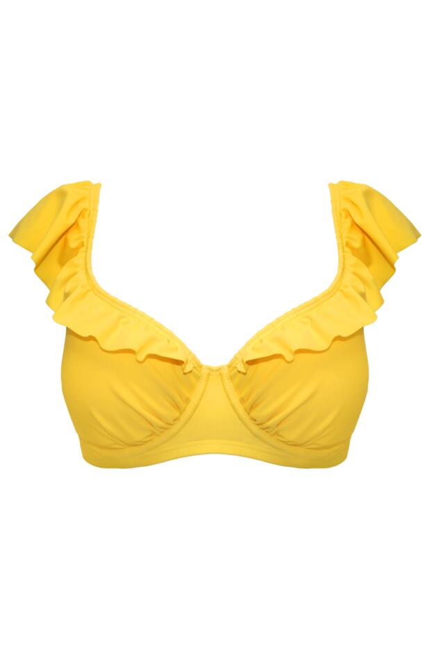 Bermuda Underwired Non-Padded Frill Bikini Top