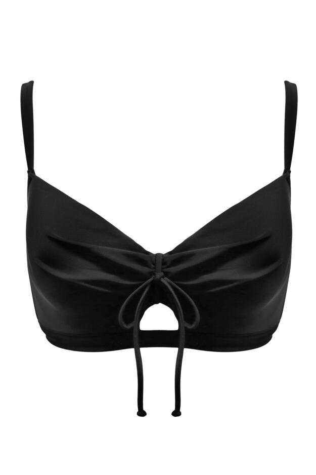 Maya Bay Padded Underwired Tie Bikini Top 