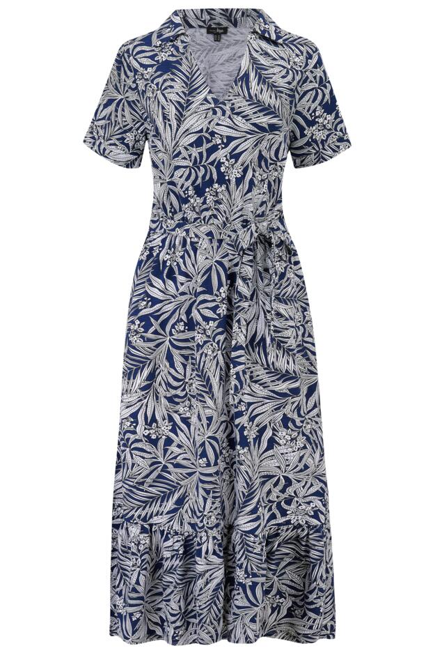 Cotton Slub Midi Shirt Dress 