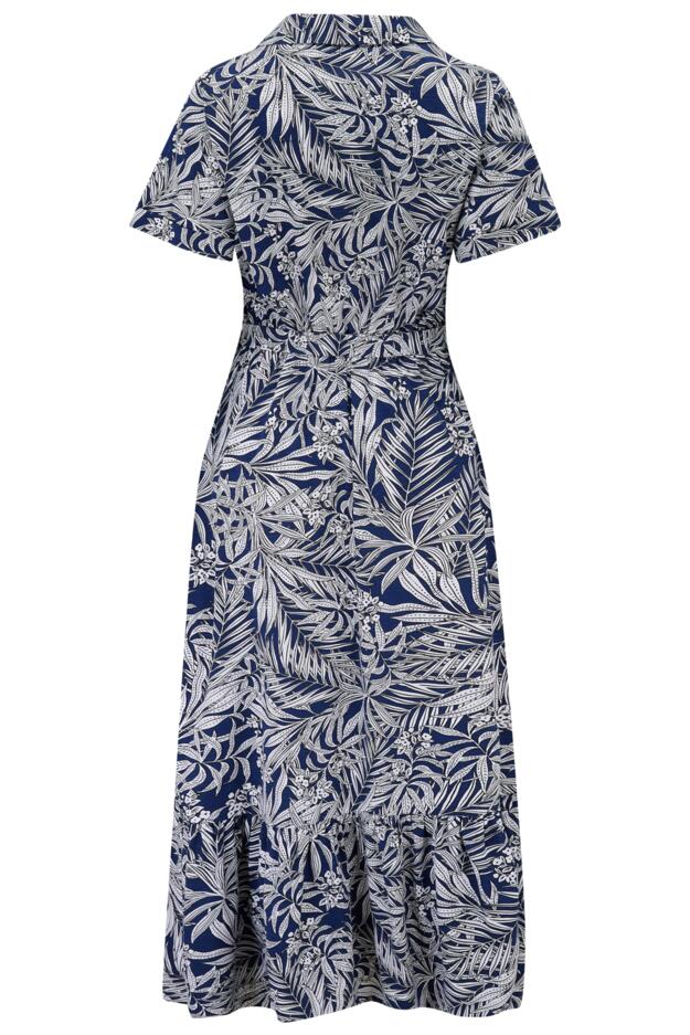 Cotton Slub Midi Shirt Dress 
