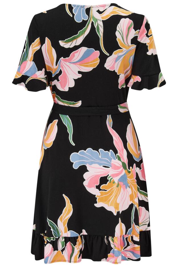 Birdie Stretch Viscose Jersey Wrap Front Dress