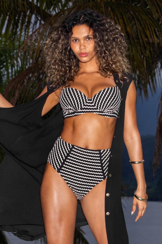 Sun City Crochet High Waist Bikini Brief